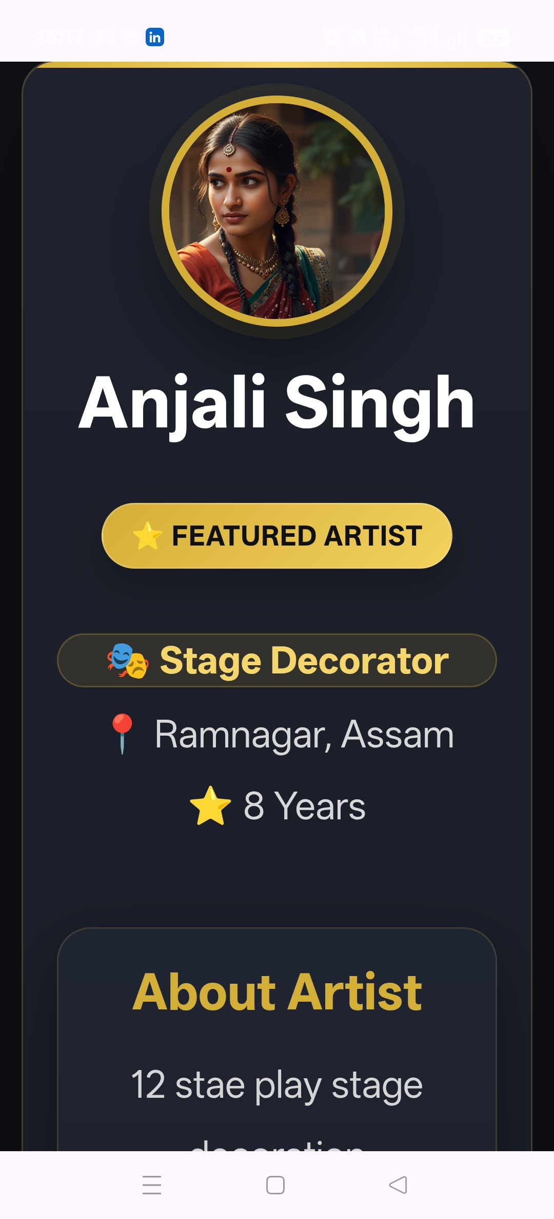 BmTheaterHub Artist Profile